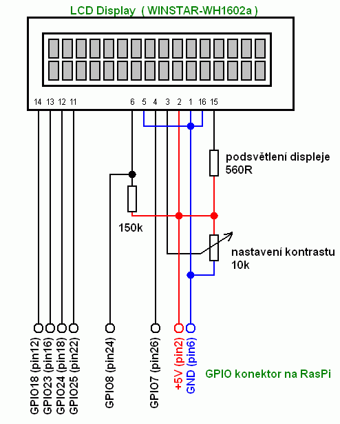 Lcd 1602 принципиальная схема